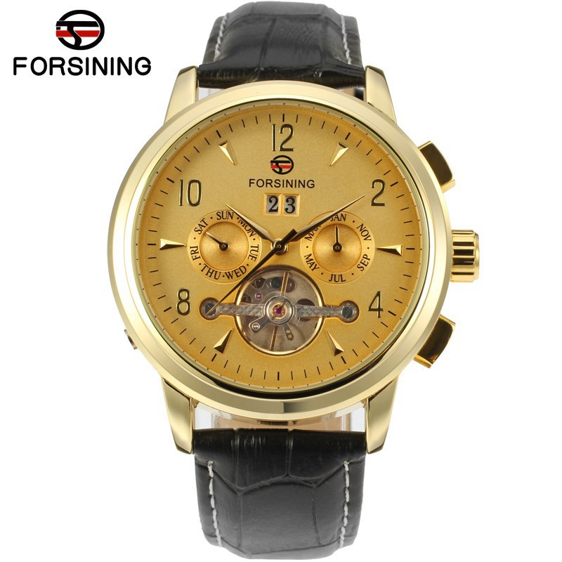 Men's Automatic Mechanical Watch With Tourbillon And Moon Phase_voghion.com
