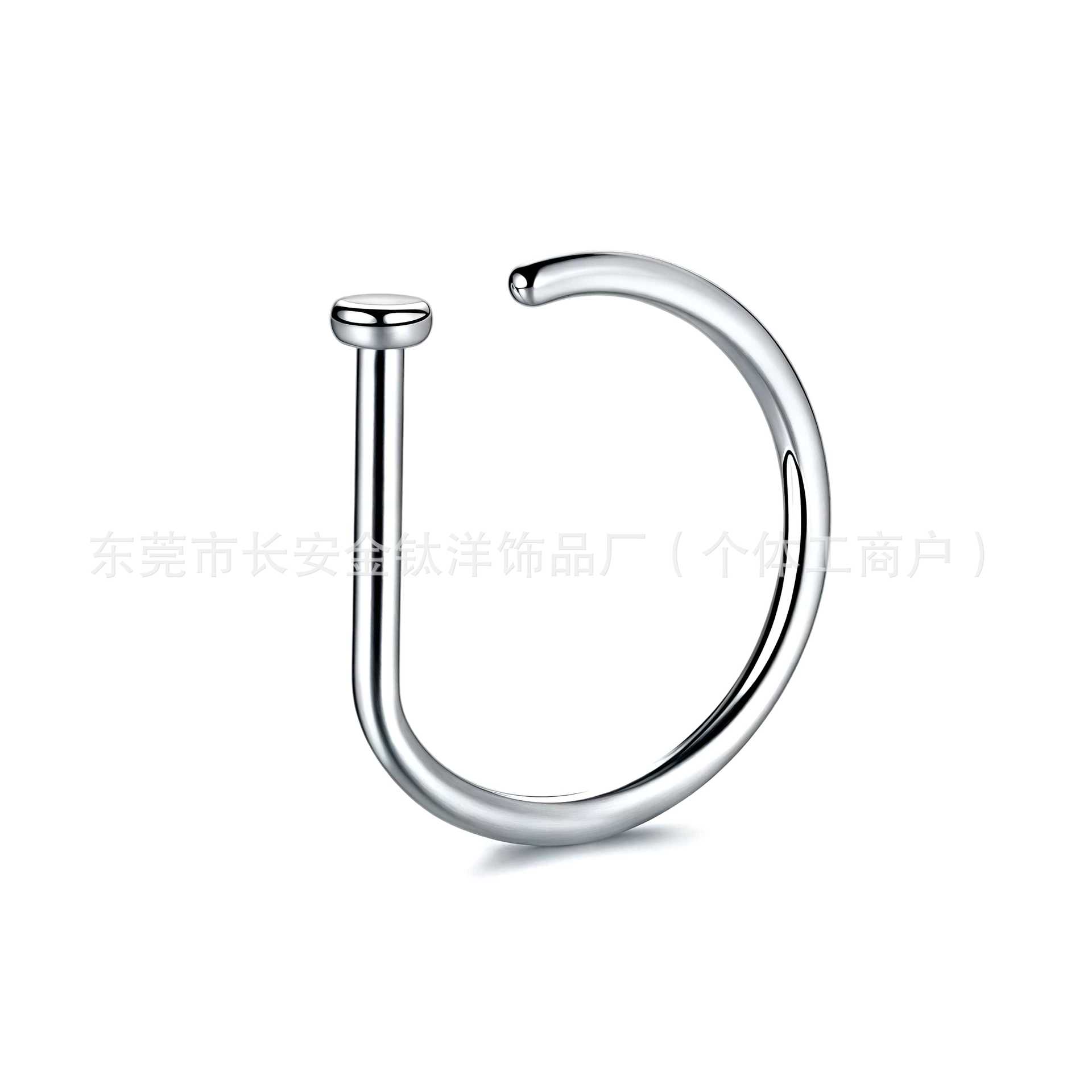 Pointed titanium steel lip stud product view