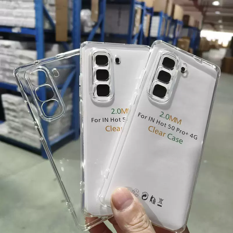 适用Infinix hot50pro hot30i hot10s2.0mm透明手机壳tpu软保护套
