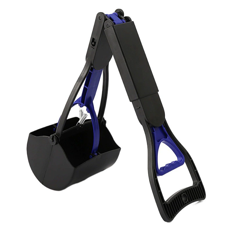 Сборщик туалетов для домашних животных Складная длинная ручка 70 см Зажим для собак Туалет Принадлежности для чистки домашних животных Собака Poop Packer Сборщик туалетов