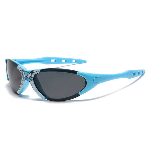 7318 Children's Sunglasses for Boys, Cartoon Spider-Man Style, Instagram-Inspired, Sun-Shading Sunglasses