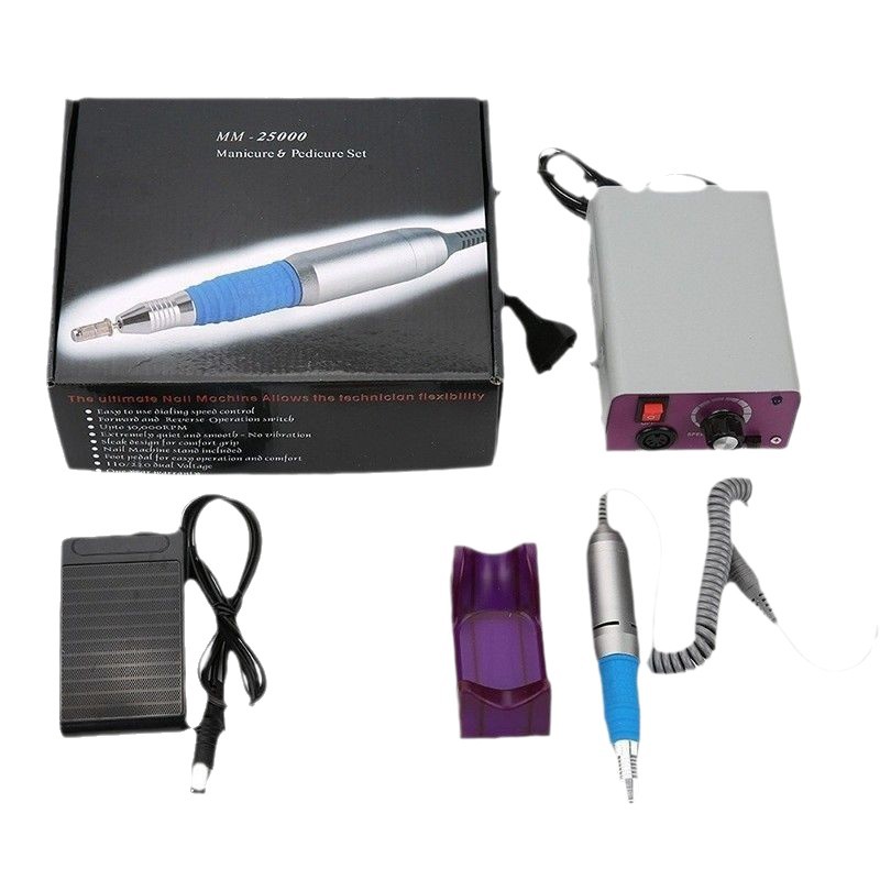Transfronterizo MM - 25000 amolador de uñas, amolador eléctrico de manicuras, amolador de uñas recargable, pulido de uñas