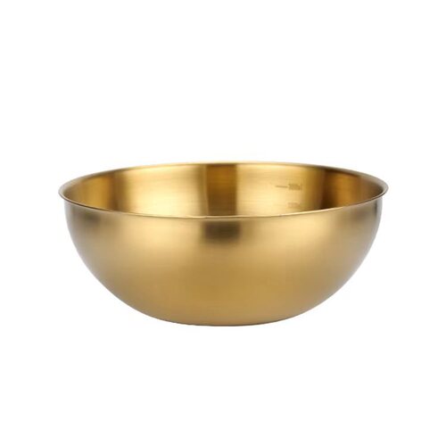 304 Stainless Steel Korean Style Salad Bowl Gold Cold Noodle Bowl Large Multi-purpose Cooking Basin Rice Noodle Bowl Graduated Bowl