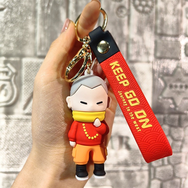 Dibujos animados pvc serie de anime llavero juego de marea muñeca llavero de coche bolsa colgante máquina de garra regalo al por mayor