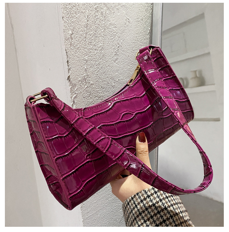 Women's Small Pu Leather Fashion Underarm Bag display picture 4