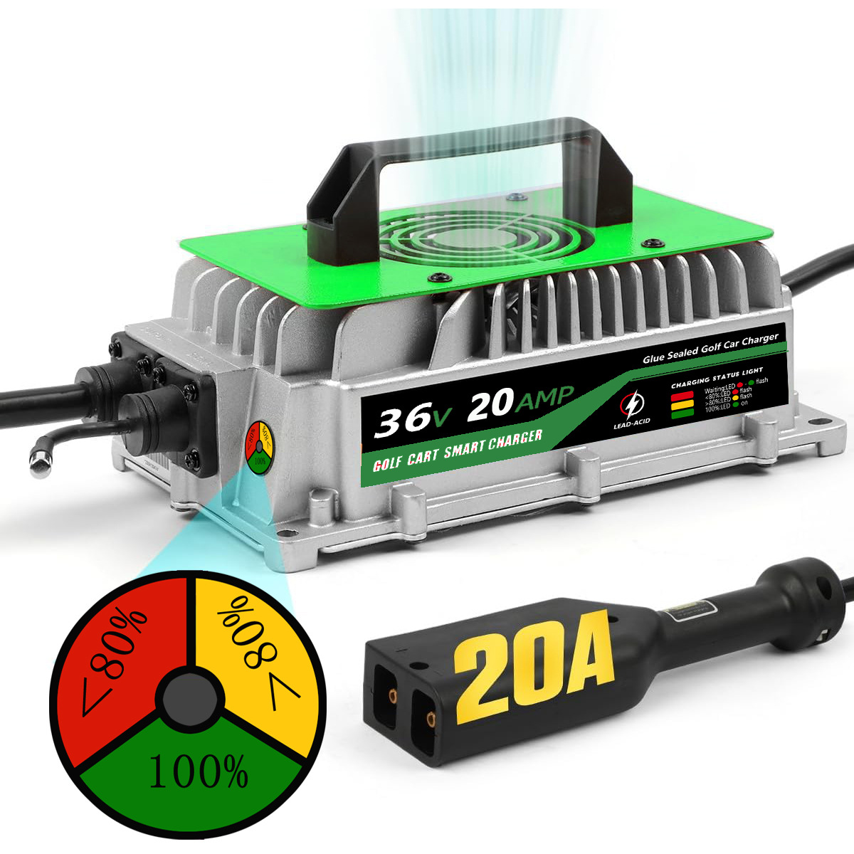 厂家直销 高尔夫球车充电器 36V20AMP18A 铅酸充电器 TXT   EZGO