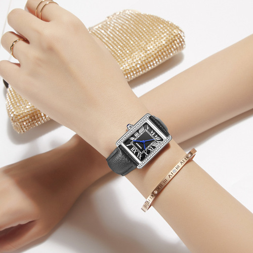  New Women's Watch Fashion Trend Waterproof Quartz Watch Genuine Leather Strap Watch Women's Foreign Trade Watch Wholesale