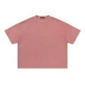 Washed brick red (boxy short and wide style short sleeves)