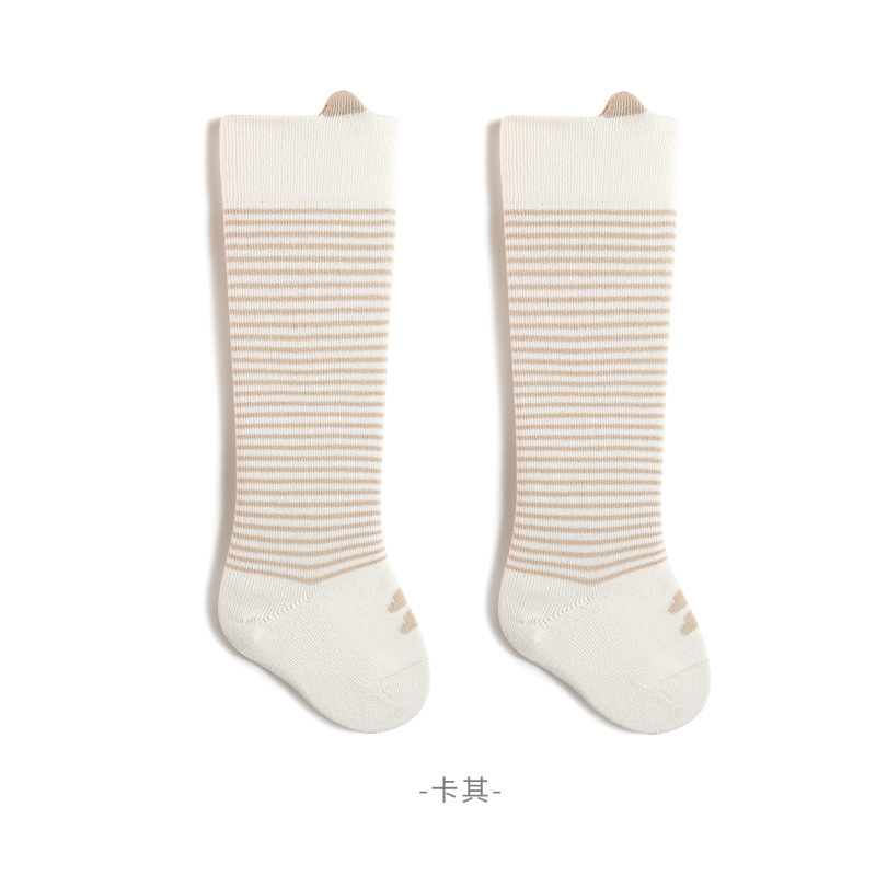 Calcetines para bebés por encima de la rodilla primavera y otoño recién nacidos hombres y mujeres calcetines de dibujos animados para bebés boca suelta y sin hueso 7A calcetines antibacterianos de tubo alto