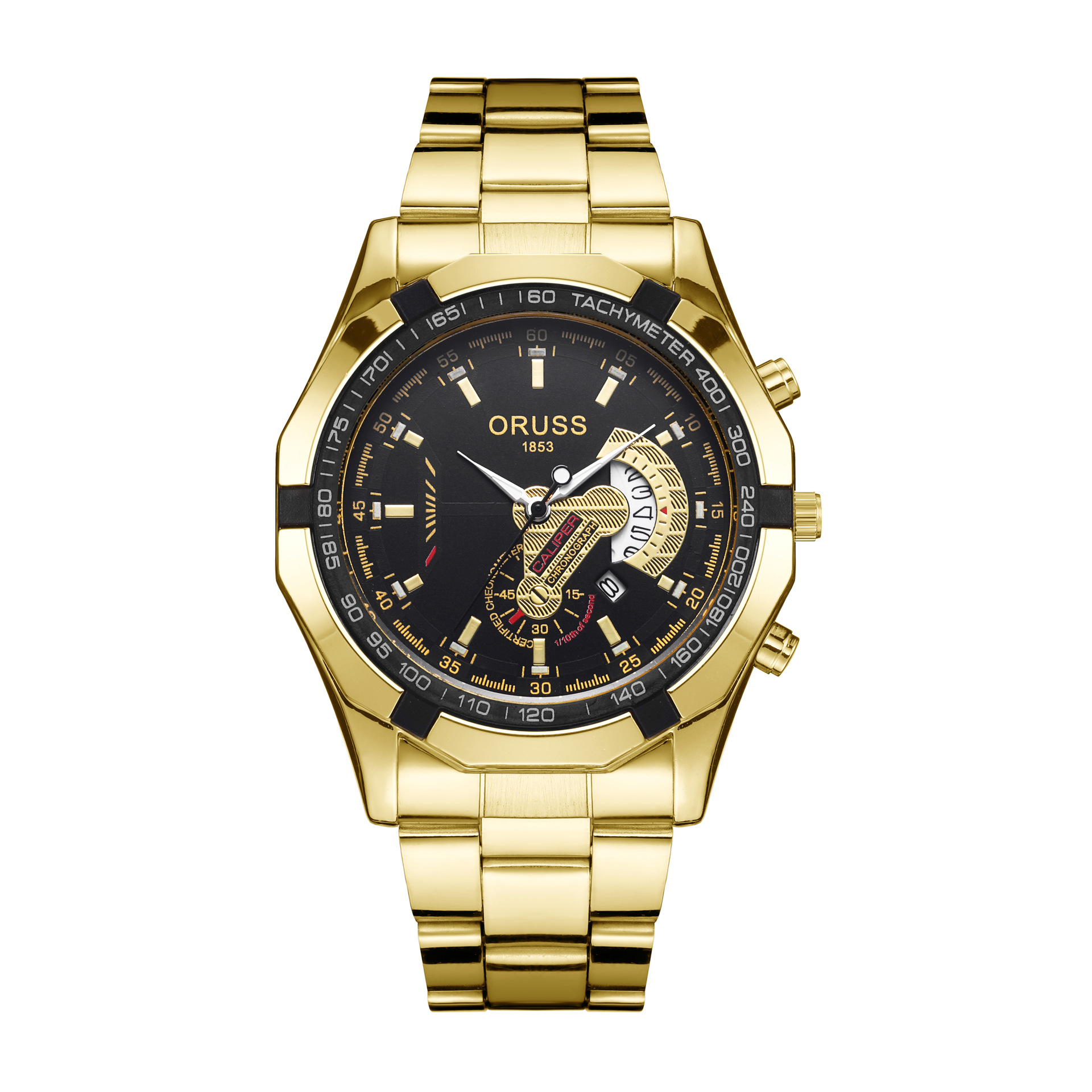 Men's Quartz Chronograph Watch Waterproof Trendy Calendar Dial_voghion.com