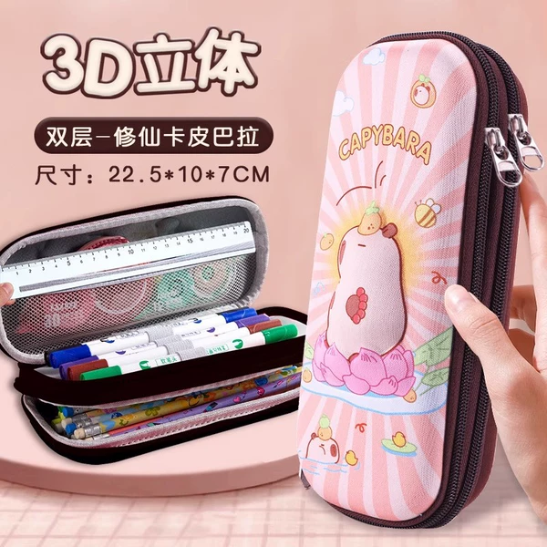 【Xiu Xian Kabara】 Double zipper/3D large capacity