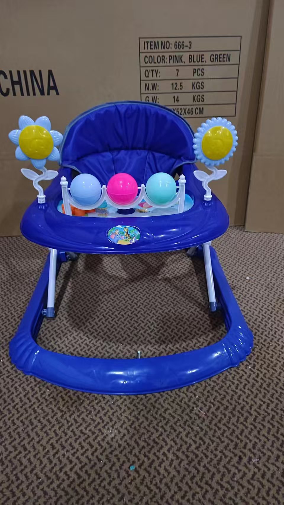 Baby walker anti-rollback anti-o pierna baby walker 6 / 7 - 18 meses ventas de exportación