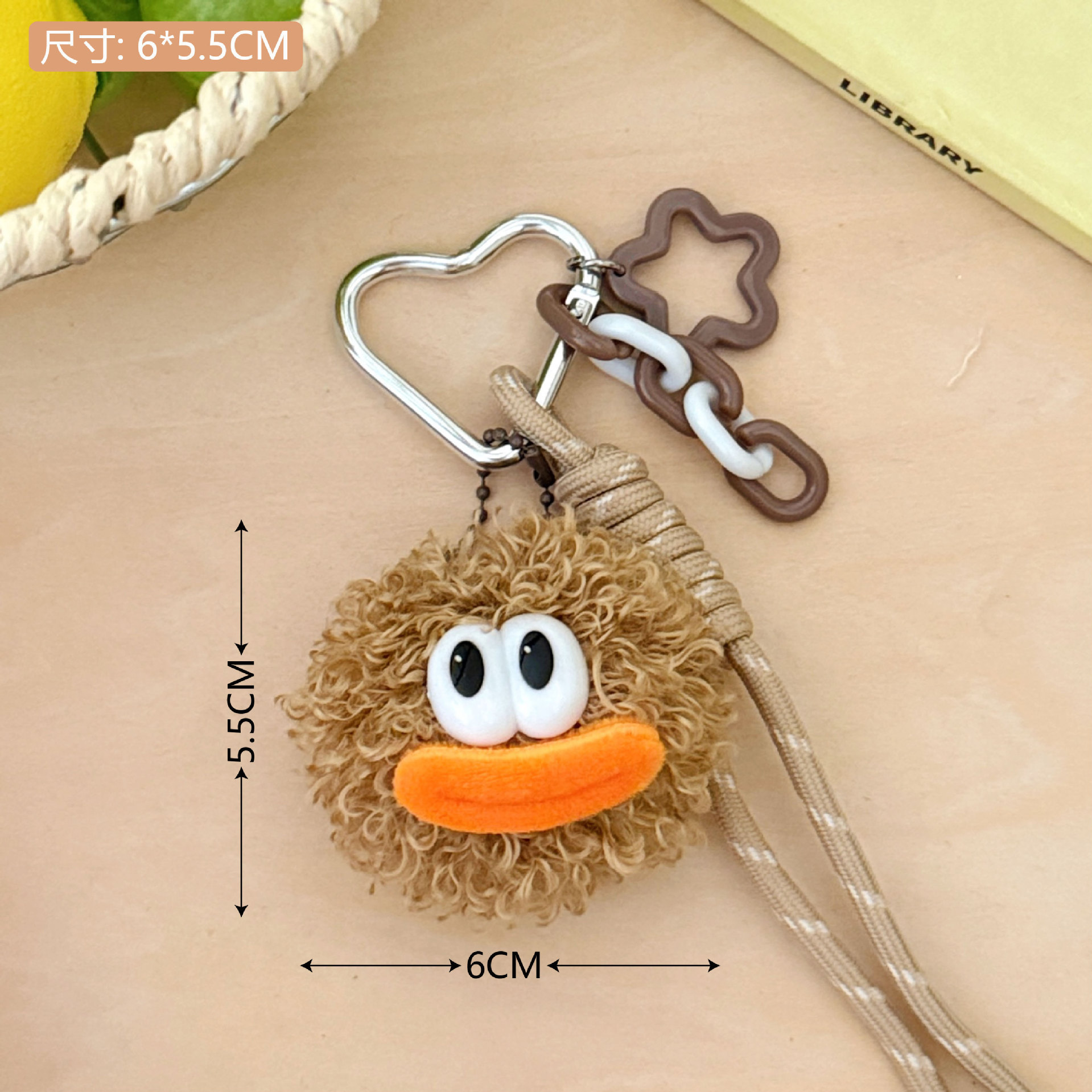 Creativo bolso de peluche muñeca colgante llavero de automóvil colgante universal chica corazón bolso de peluche colgante mayorista