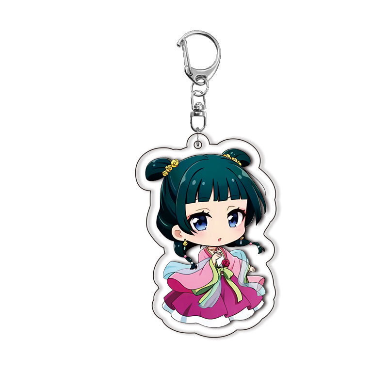 薬屋少女アクリル両面キーホルダーアニメかわいい猫壬氏アニメ周辺ペンダント|undefined