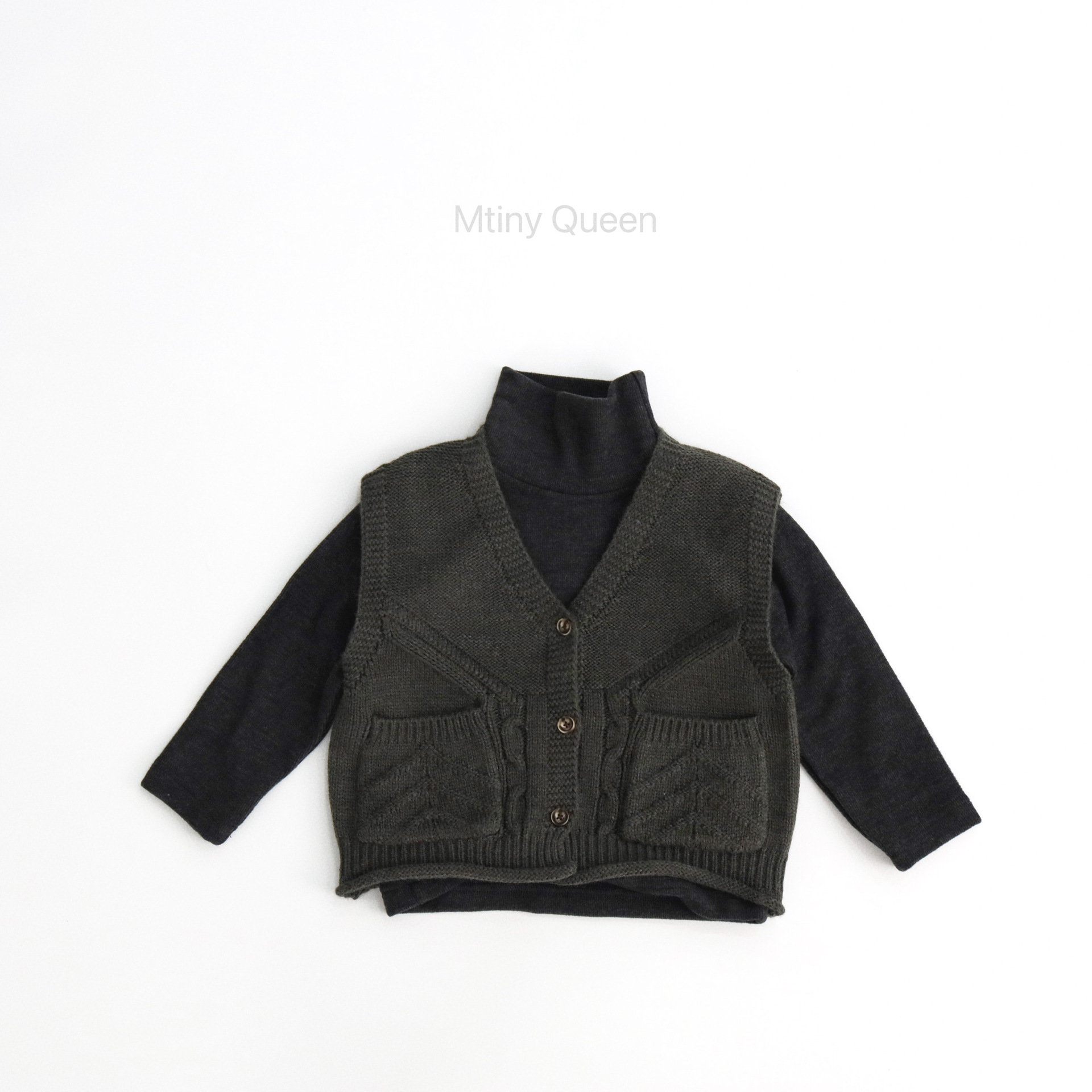 气质韩版～美丽诺羊毛～春秋款儿童毛衣马甲开衫洋气男女宝宝森系