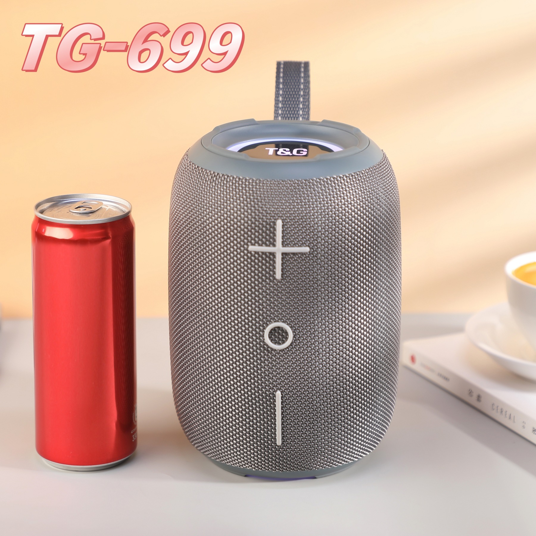 Commerce electrónico transfronterizo TG699 altavoz Bluetooth atmósfera al aire libre portátil LED colorido subwoofer Bluetooth deportivo impermeable