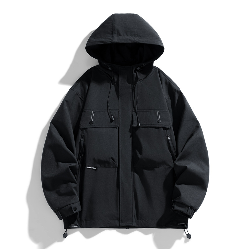 2024 otoño nuevo traje de asalto al aire libre moda hombre y mujer a prueba de viento impermeable chaqueta de trabajo chaqueta abrigo hombre