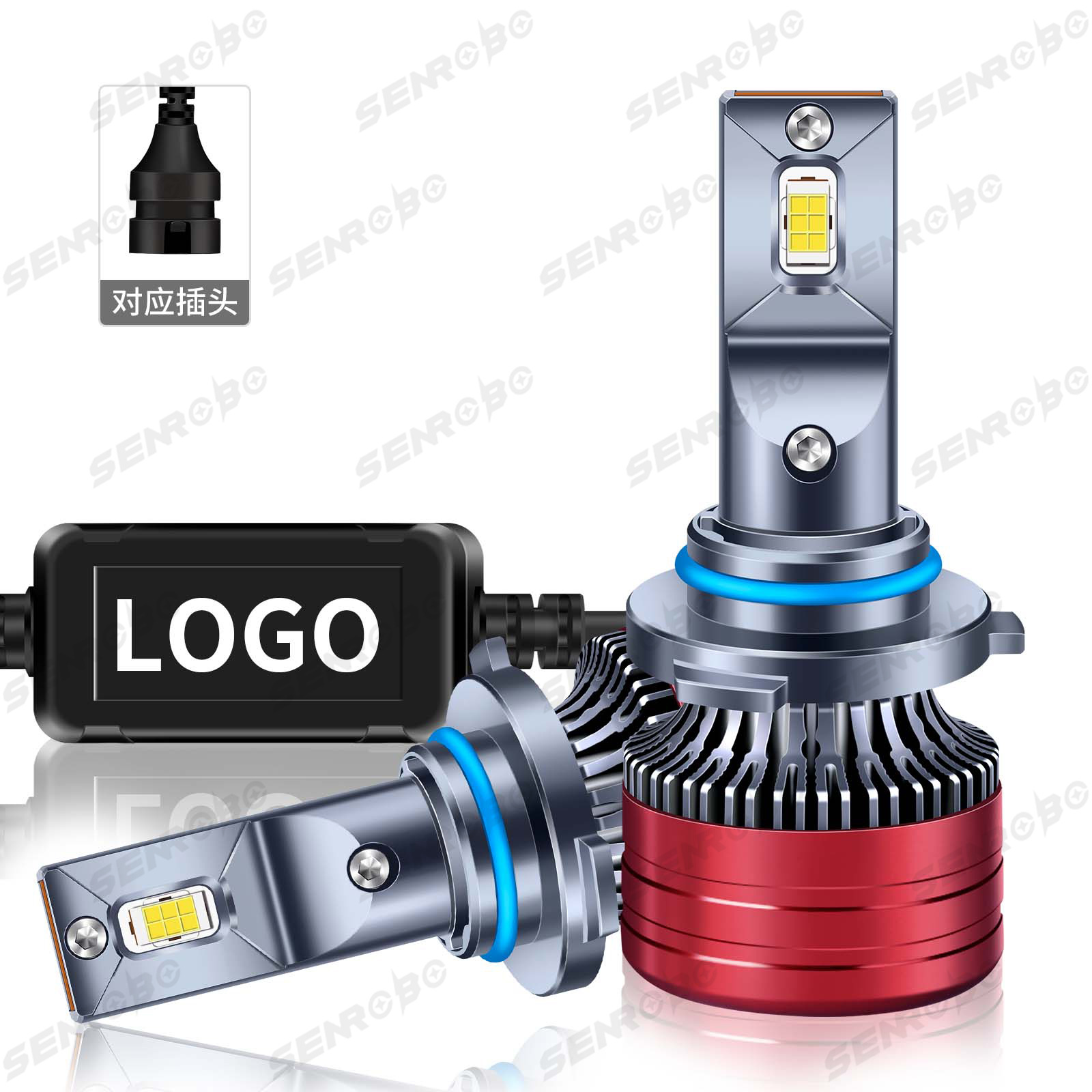Faros delanteros modificados explosivos transfronterizos faros LED de coche H1 H4 H7 9005 9006 luces LED de coche image 11
