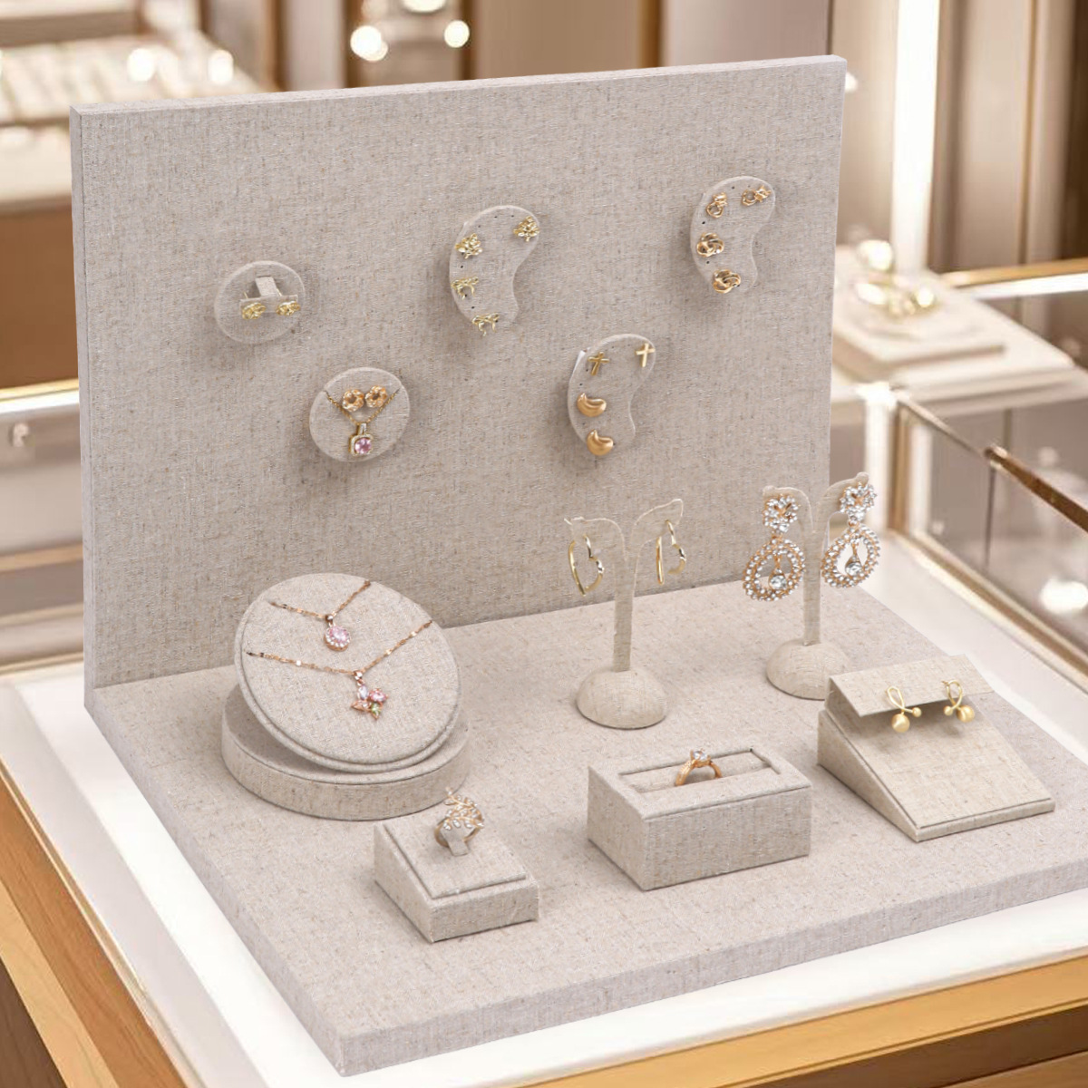 Solid Color Pattern All Seasons Season 1 Piece Microfiber Simple Style Classic Style Solid Color Jewelry Rack