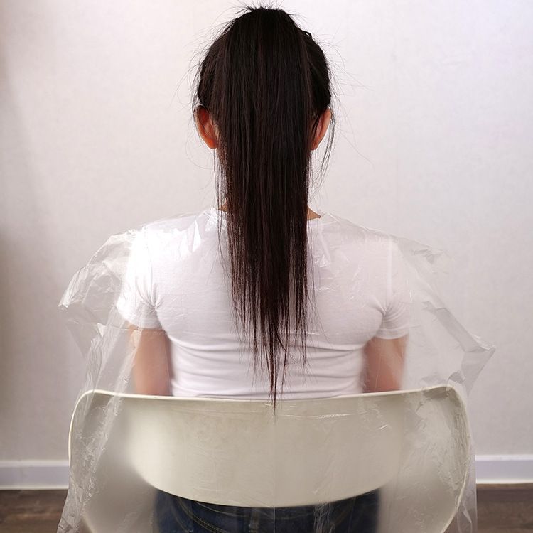 Desechable chal punto romper perm tratamiento del cabello aceite de cabello teñido de plástico impermeable tela peluquería tienda especial lavado-libre venta al por mayor