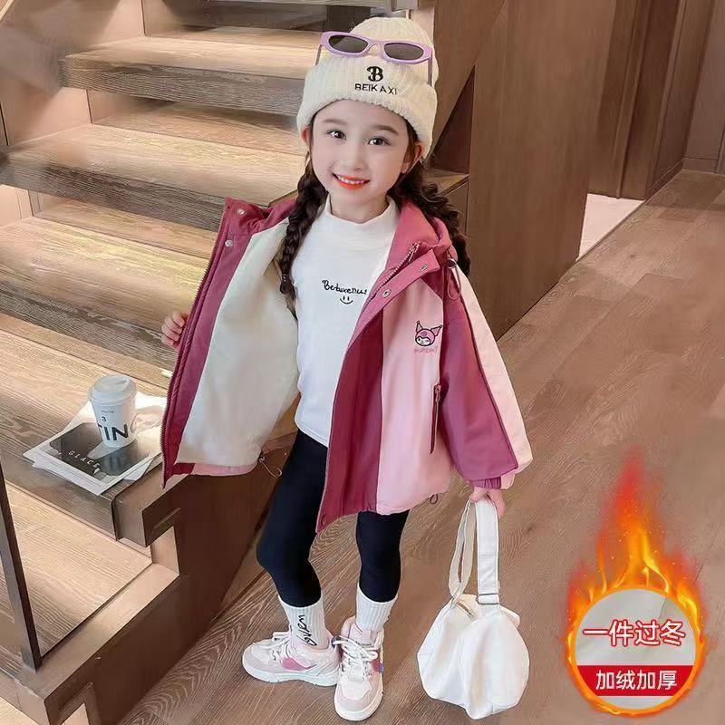 Niñas 2025 nuevo abrigo de otoño y invierno estilo extranjero más abrigo de invierno para niños de algodón engrosado ropa de algodón fresca