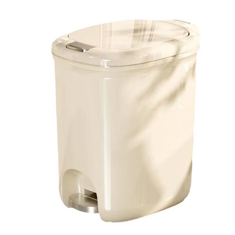 Bote de basura hogar nuevo inodoro inodoro cocina sala de estar con tapa dormitorio de gran capacidad cesta de papel tipo pedal al por mayor