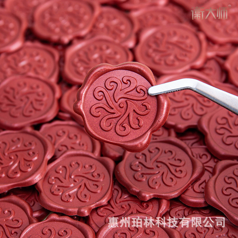 Spot Fire Paint Wax Label Fifth Personality Wax Label Sealing Coin Envelope Invitation Seal with Adhesive Seal