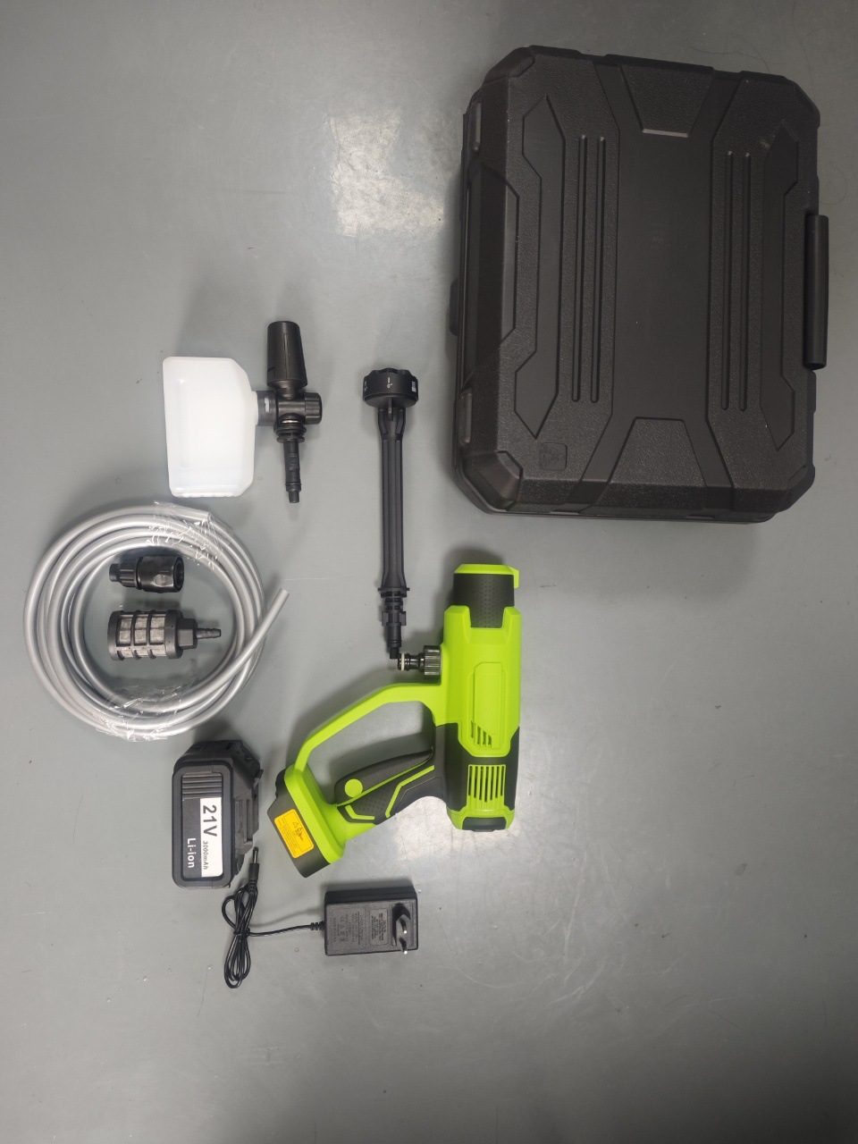 Cross-Border High-Voltage High-Power 21V Lithium Battery Car Washing Machine 300W Household Car Washing and Flower Watering Cleaning Machine Made of Abs Material with Ce Certification