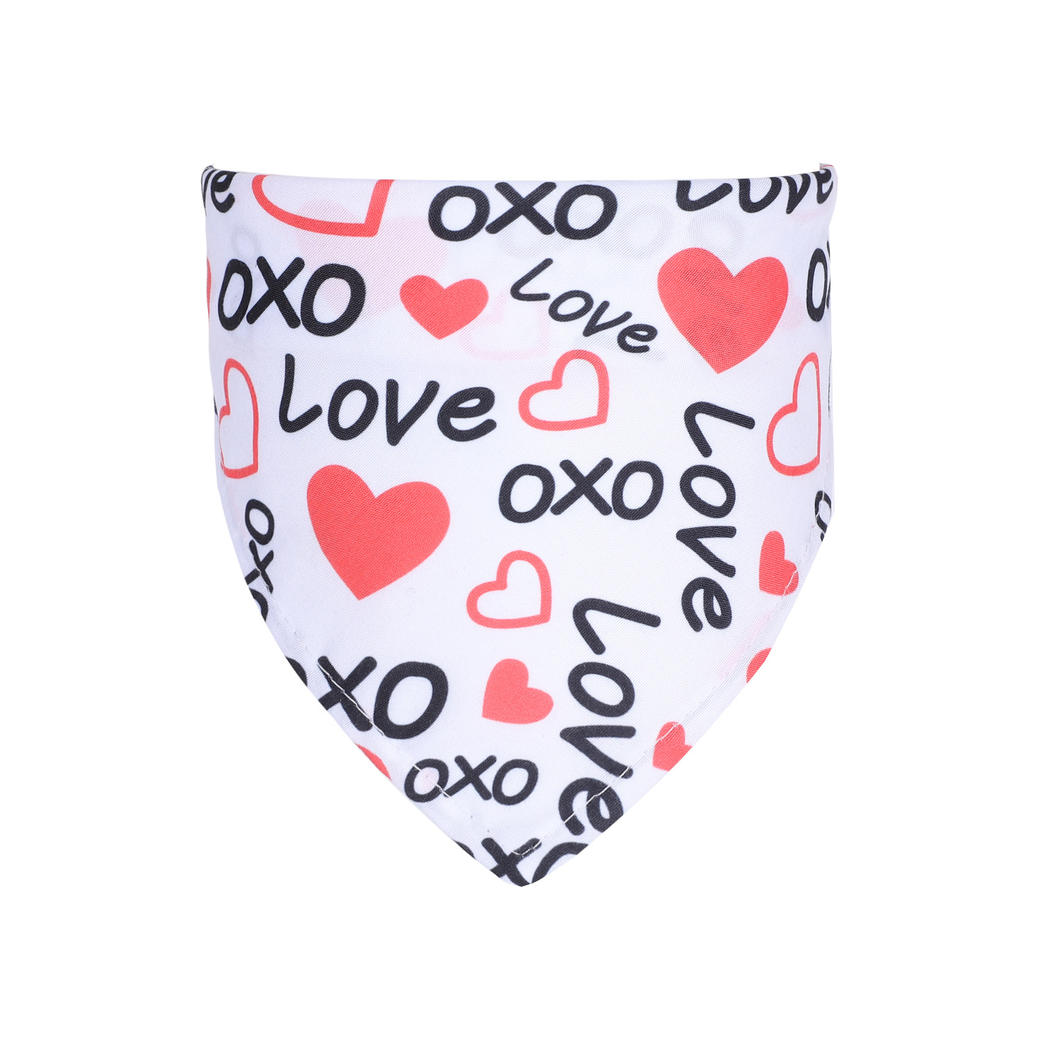 New Valentine's Day Pet's Saliva Towel Dog Cat Decorative Triangular Scarf display picture 5