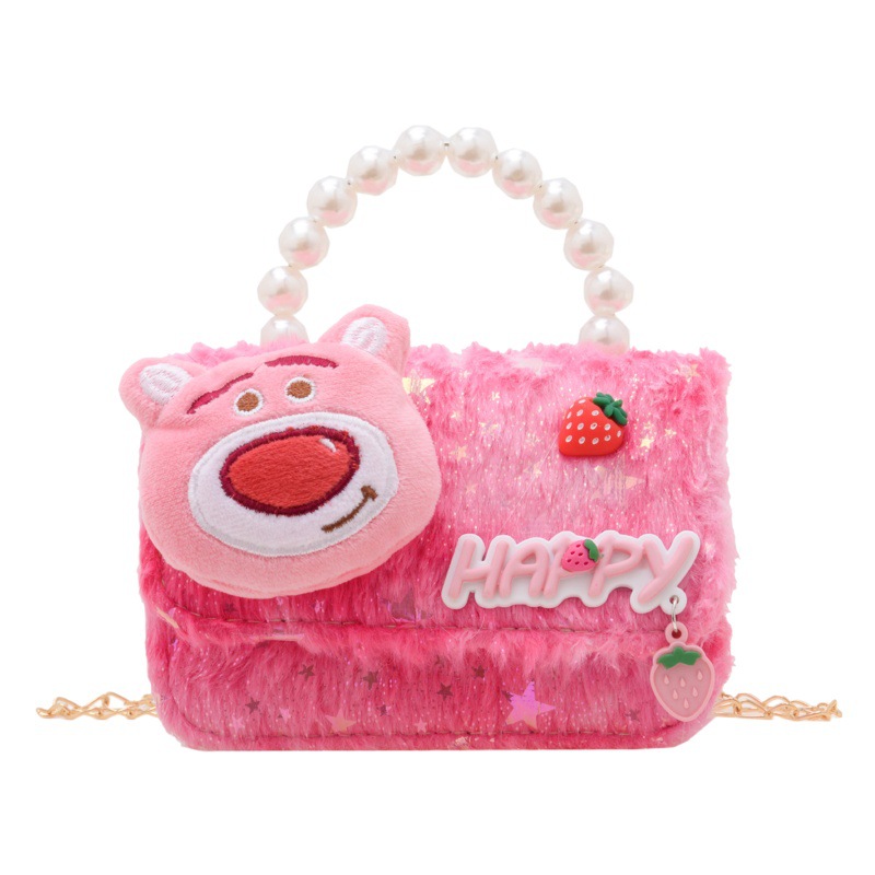 2023 nuevo popular Occidental Princesa monedero muñeca de La felpa Perla del bebé hombro portátil MINI BOLSA mensajero