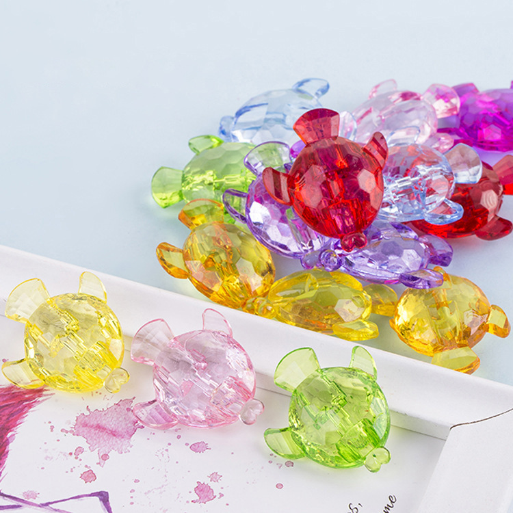 Transparent acrylic beads for amusement parks