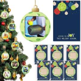 6 套 Dink Ball 圣诞装饰品圣诞树装饰图片支架礼物 Dink Ball 爱