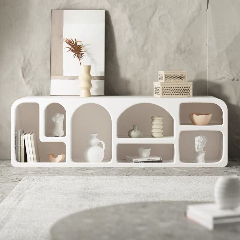 Cream Style Tv Cabinet Small Apartment Living Room Floor Cabinet Modern Simple Bedroom Storage Cabinet Nordic White Display Cabinet