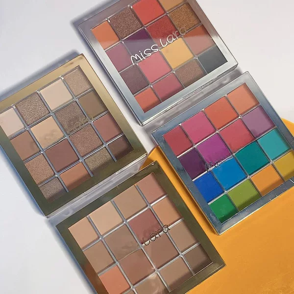 Cross-Border 16-Color Eyeshadow Palette with Matte and Fine Shimmer Metallic Luster, Beginner-Friendly Iridescent Eyeshadow Palette, Factory Direct Sale