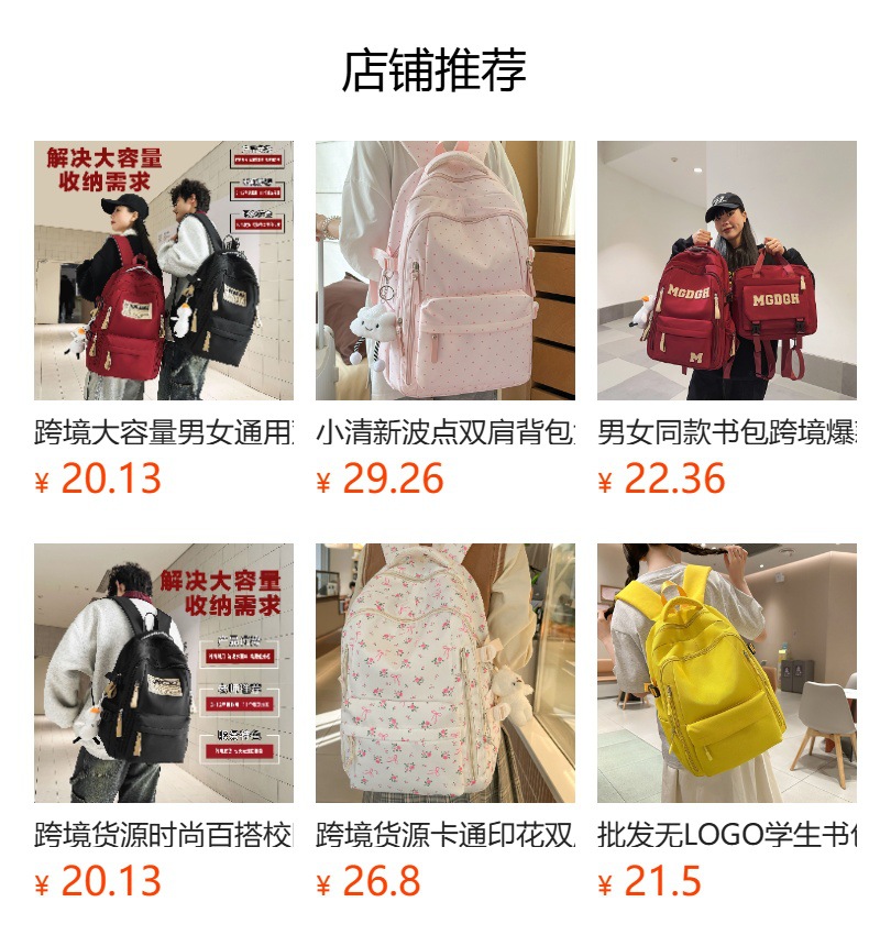 Leichter Schulrucksack für Mittel- und Oberschüler sowie Studenten, vielseitiger Freizeitrucksack mit großem Fassungsvermögen, Unisex-Doppelschulter-Rucksack