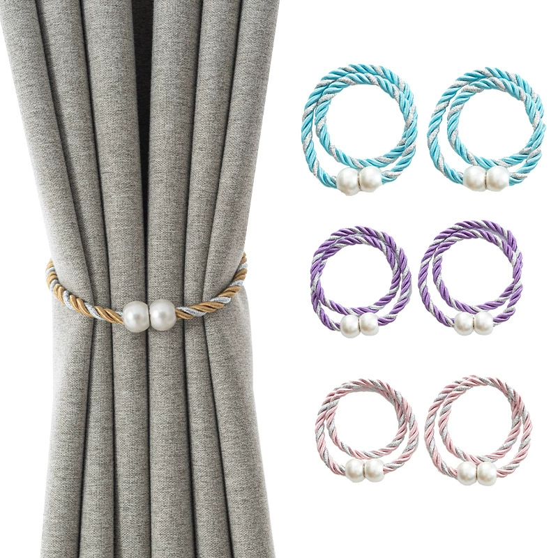 Современная Простая установка без сверления, магнитная пряжка, жемчужная занавеска, трансграничная Пряжка для штор, Пряжка для штор
