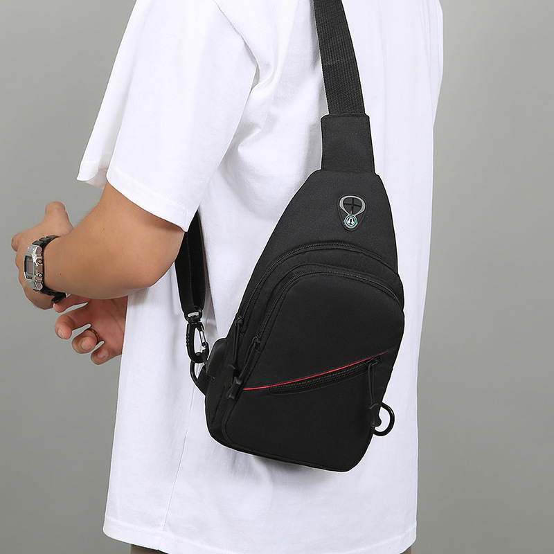 Bolso de pecho de hombre de comercio exterior multifuncional al aire libre bolso de bicicleta de hombro ligero y duradero de moda simple bolso de hombro de moda