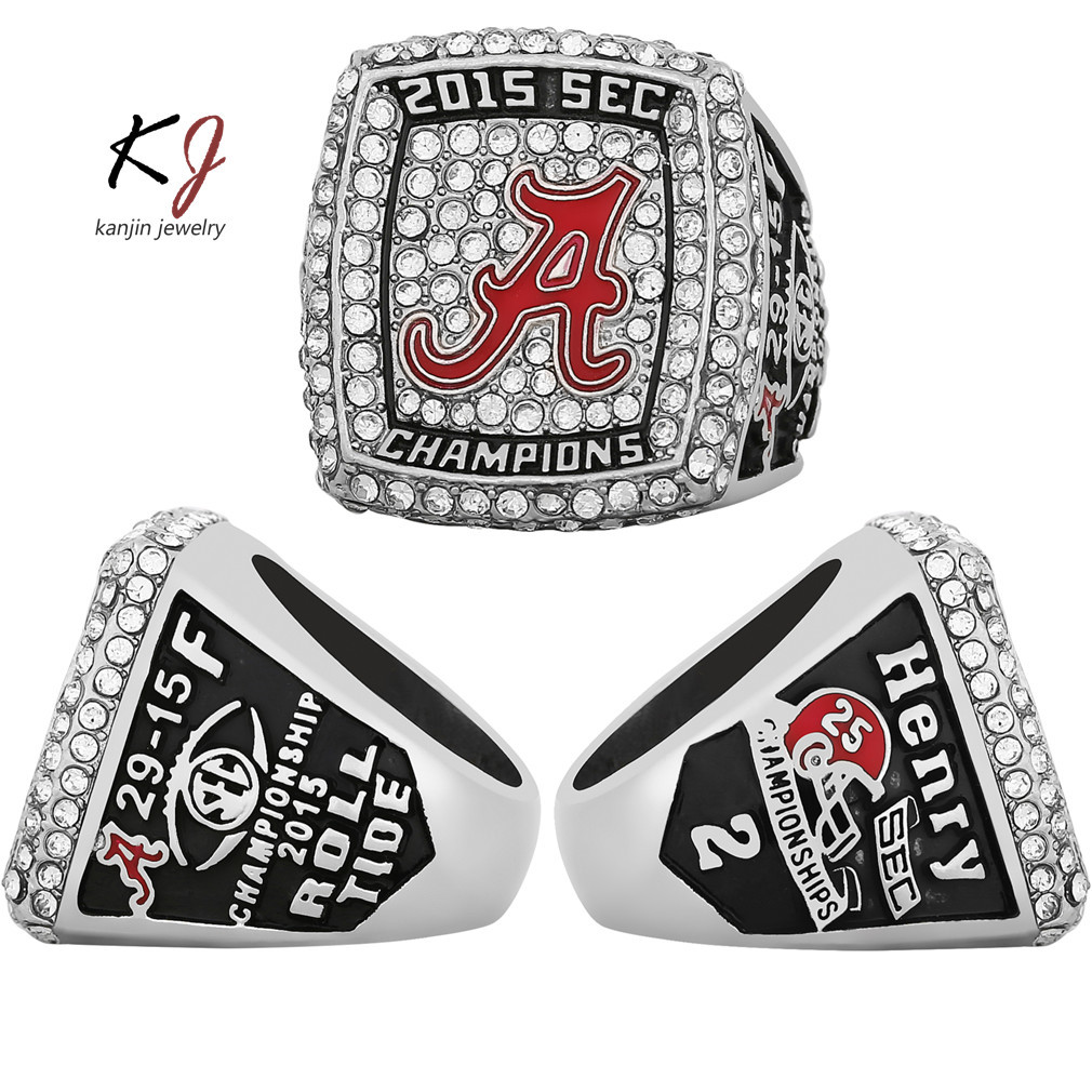 NCAA 2015 Alabama SEC Red Tide Men's Ring Premium Champion Ring Factory Direct Supply