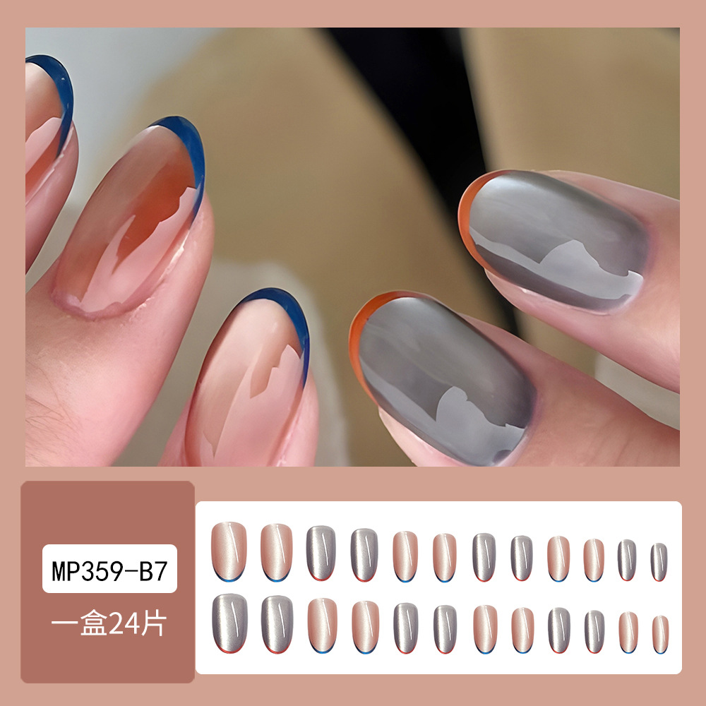 Venta al por mayor de piezas de uñas portátiles de ojo de gato de estilo explosivo, venta al por mayor de comercio exterior, parches de uñas transfronterizos de gran calidad, piezas de uñas de uñas en caja image 23
