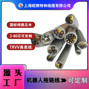 Robotic High-Flexible Cable, Tpu-Trvv Oil-Resistant and Bend-Resistant up to 10 Million Times, Robotic Cable Manufacturer