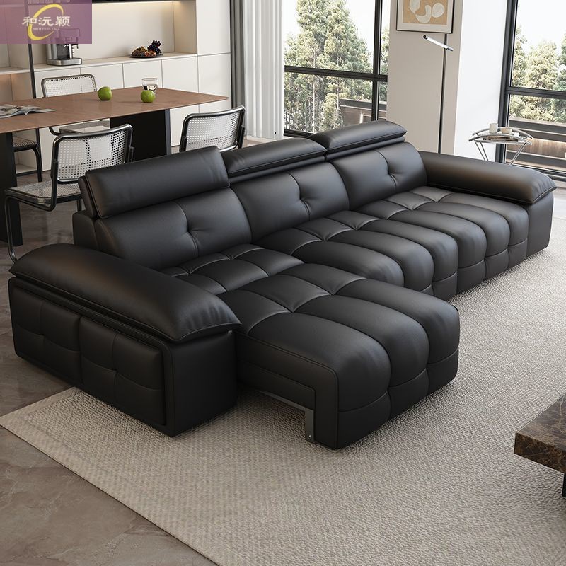Italian Lawrence Sofa Bed Zero Wall Leather Electric Sofa Bed Living Room Multi-Functional Voice Control Sofa Bed