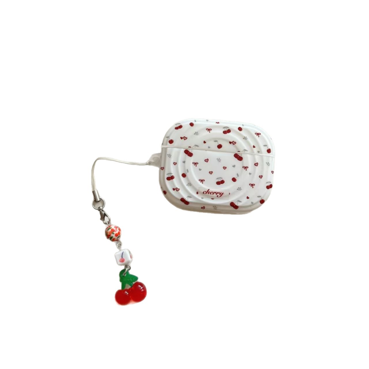Ins Wind Ripple Cherry para Airpods 4 cubierta Apple Pro3 Bluetooth 3 cubierta de auriculares