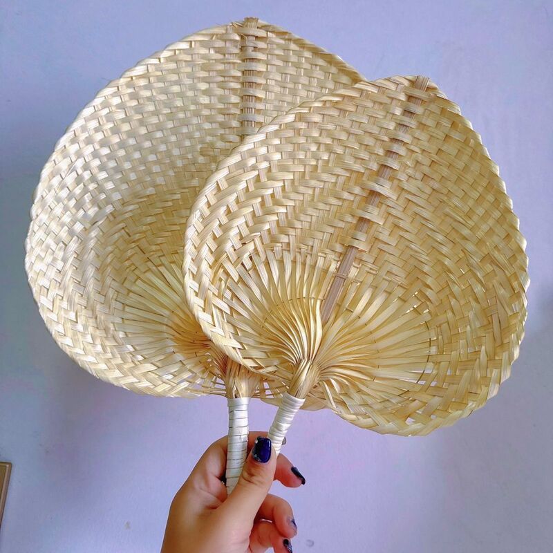 Vietnam bamboo mini children adults enjoy the cool hand-made pu fan old-fashioned home cool mosquito repellent plantain wholesale