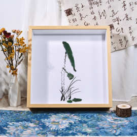 干花中空立体5cm相框PVC包覆正方形大尺寸方16球衣贝壳标本画框架