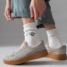 cityboy粗线ins潮袜英文刺绣日本袜子男春秋吸汗透气纯色中筒男袜