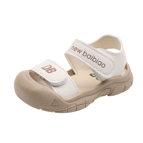 Summer new baby sandals, soft-soled baby boy toddler shoes, non-slip girls' shoes, cute boys' toe-cap shoes