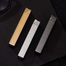 AM142四方柱型立方体打火机适合激光广告LOGO长条金属明火打火机