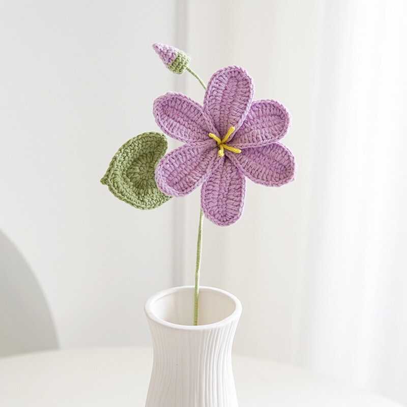 クロスボーダーの手編みの完成品の小さい花束は花の毛糸のメリヤスの花束を模倣します。|undefined