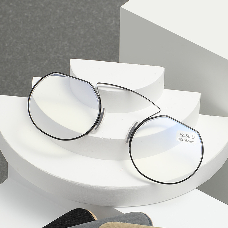 2023 new stainless steel ring silk elderly anti-lost legless anti-blue light nose reading glasses with ultra-thin Mobile Phone Companion 2023 new stainless steel ring silk elderly anti-lost legless anti-blue light nose reading glasses with ultra-thin Mobile Phone Companion