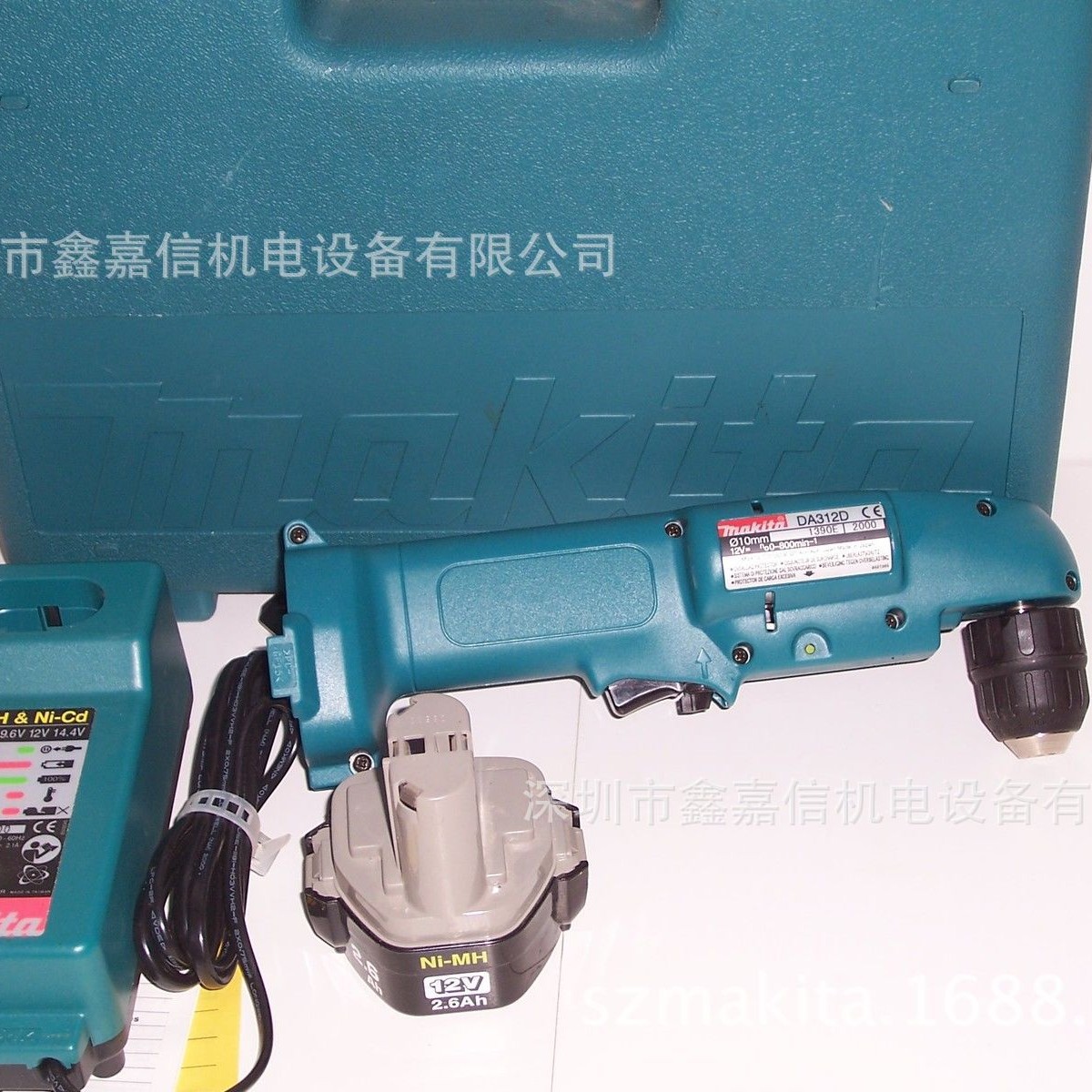 批发零售日本makita牧田充电式角向电钻DA312DWA